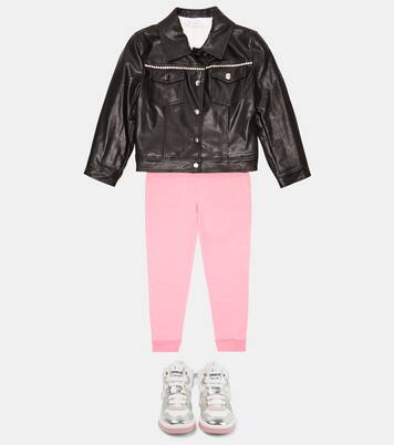 x Disney® embellished biker jacket | Monnalisa