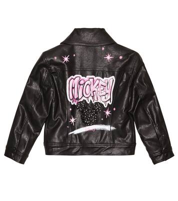 x Disney® embellished biker jacket | Monnalisa