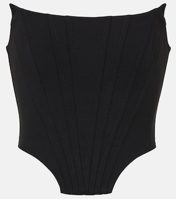 Bustier-Top aus einem Wollgemisch | Giuseppe di Morabito