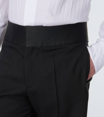 Pantalones rectos de lana virgen | Valentino