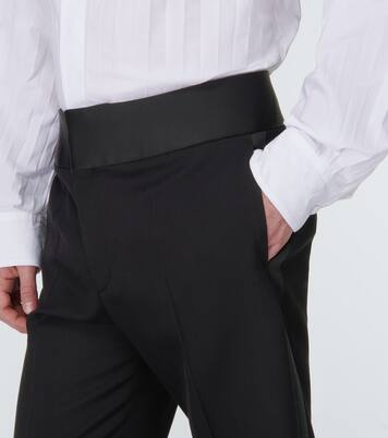 Pantalones rectos de lana virgen | Valentino