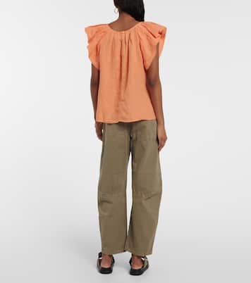 Top Ava aus Leinen | Velvet