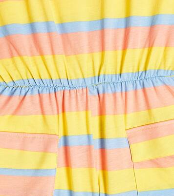 Striped cotton playsuit | Mini Rodini