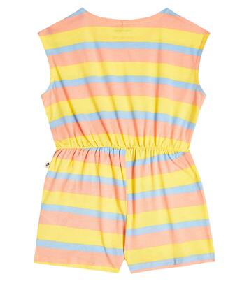Striped cotton playsuit | Mini Rodini