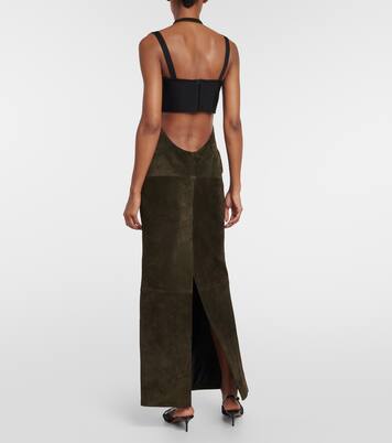 Suede maxi skirt | Alaïa