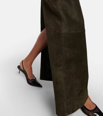 Suede maxi skirt | Alaïa