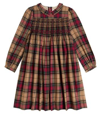 Donatelle checked cotton dress | Bonpoint