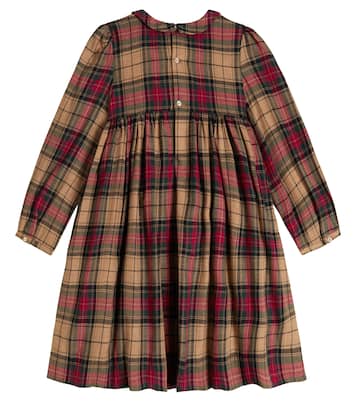 Donatelle checked cotton dress | Bonpoint