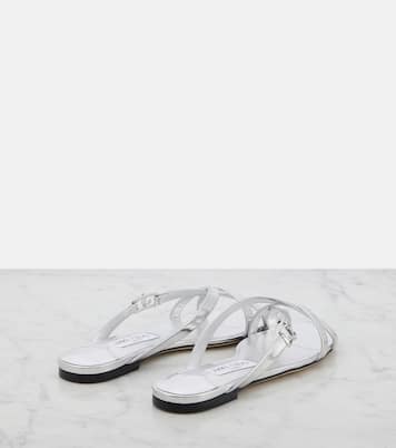 Jess metallic leather sandals | Jimmy Choo