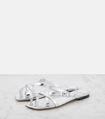 Jess metallic leather sandals | Jimmy Choo