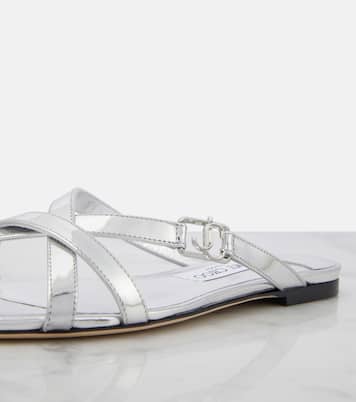 Jess metallic leather sandals | Jimmy Choo