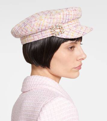 Bouclé newsboy cap | Roger Vivier