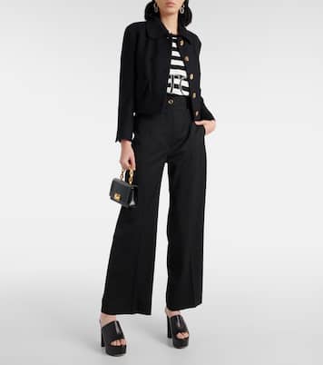 Mid-Rise-Hose aus einem Wollgemisch | Patou