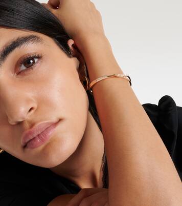 Pulsera Antifer de oro rosa de 18 ct con diamantes | Repossi