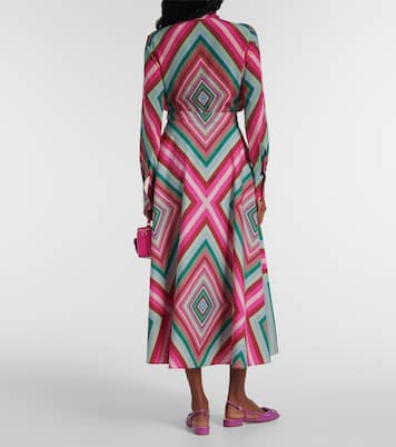 Maxirock Rhombus 75 aus Baumwollpopeline | Valentino