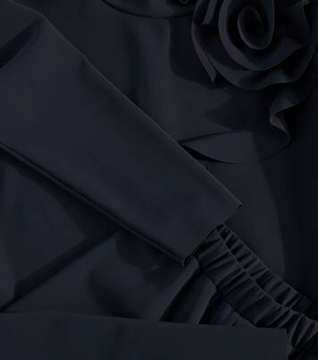 Floral-appliqué top and pants set | Il Gufo