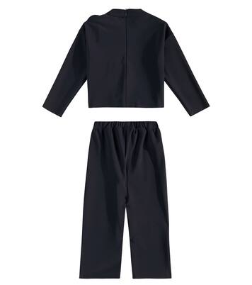 Floral-appliqué top and pants set | Il Gufo