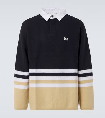 Cypher striped wool polo sweater | Wales Bonner