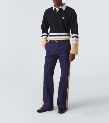 Cypher striped wool polo sweater | Wales Bonner