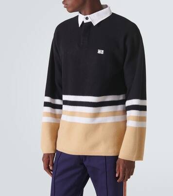 Cypher striped wool polo sweater | Wales Bonner