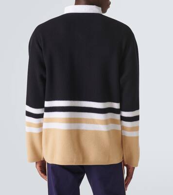 Cypher striped wool polo sweater | Wales Bonner