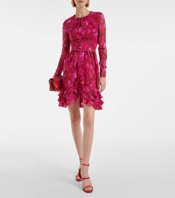 Robe Rose Mania en soie | Giambattista Valli
