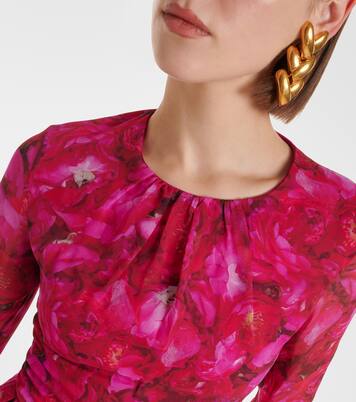 Robe Rose Mania en soie | Giambattista Valli