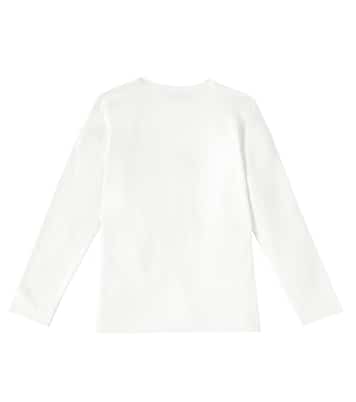 x Barbie® printed cotton-blend jersey T-shirt | Monnalisa