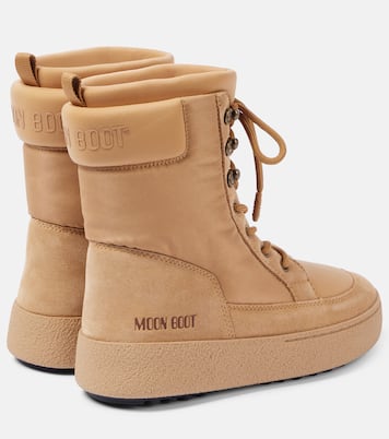 Ltrack suede-trimmed combat boots | Moon Boot