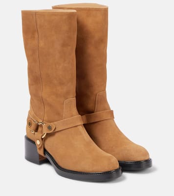 Dakota suede biker boots | Chloé