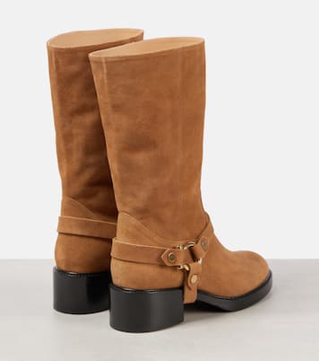 Dakota suede biker boots | Chloé