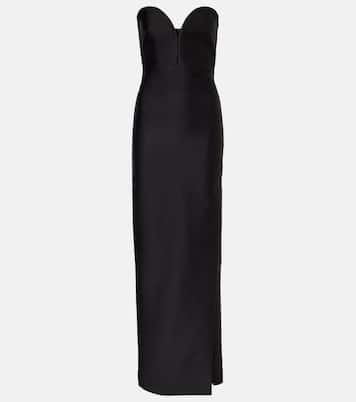 Robe longue bustier en taffetas | Roland Mouret