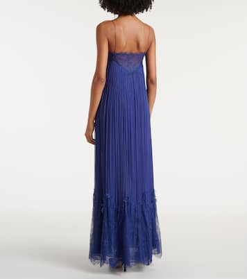 Kenda embellished chiffon maxi dress | Costarellos