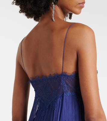 Kenda embellished chiffon maxi dress | Costarellos