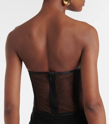 Tara mesh-trimmed corset gown | The New Arrivals Ilkyaz Ozel