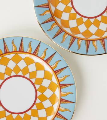 Ra set of 2 porcelain dessert plates | La DoubleJ