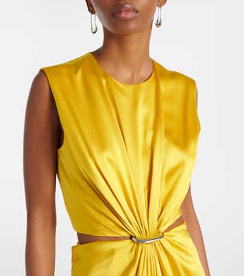Abito lungo Panaro in seta con cut-out | Max Mara