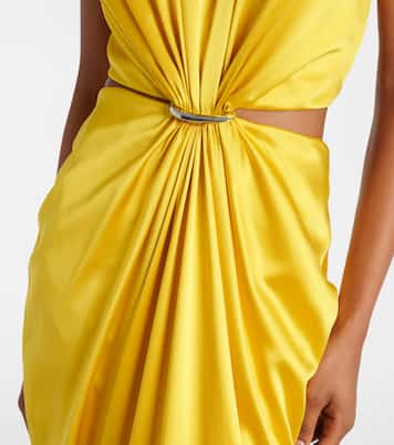 Abito lungo Panaro in seta con cut-out | Max Mara