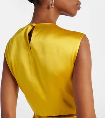 Abito lungo Panaro in seta con cut-out | Max Mara