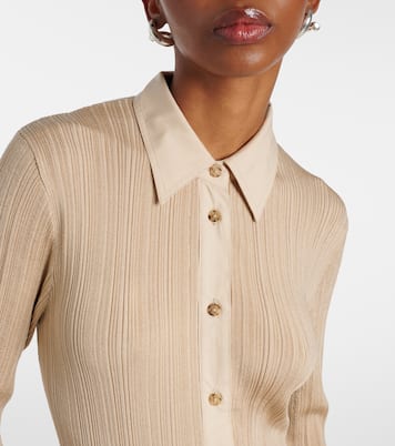 Abito chemisier in maglia a coste | Toteme