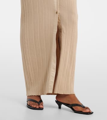 Abito chemisier in maglia a coste | Toteme