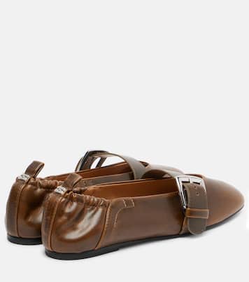 Butterfly Mary Jane flats | Ganni