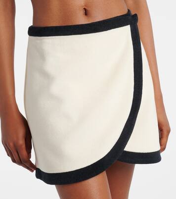 Cotton-blend wrap skirt | Adriana Degreas