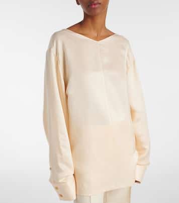 Top Durion aus Satin | Khaite