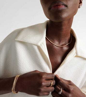 Choker Hepburn in oro 18kt con diamanti | Anita Ko