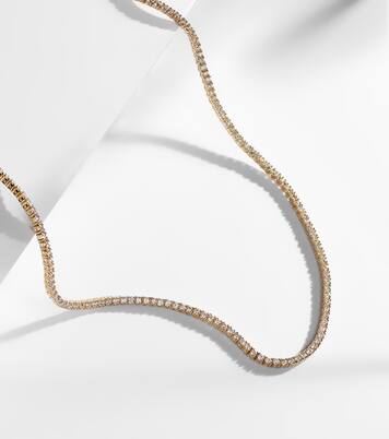 Choker Hepburn in oro 18kt con diamanti | Anita Ko