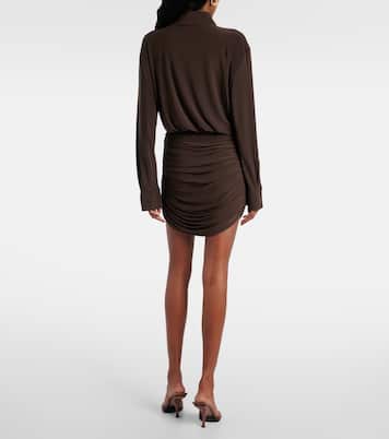 Ruched shirt dress | Norma Kamali