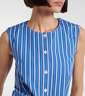 Robe chemise rayée en coton | Patou
