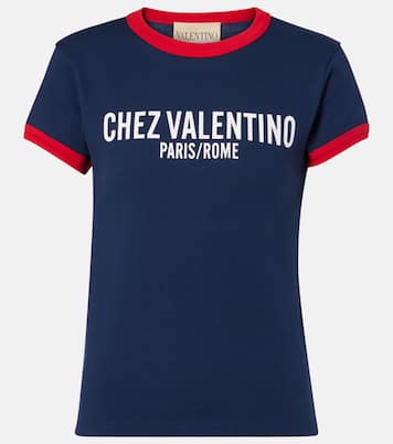T-Shirt Chez Valentino aus Baumwoll-Jersey | Valentino