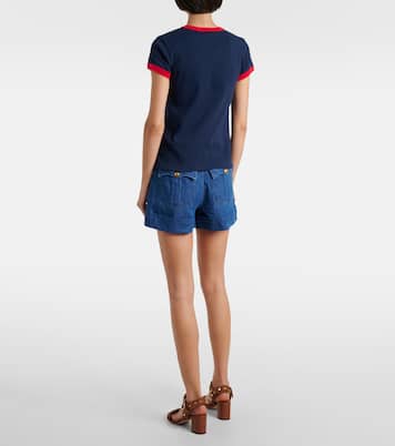 T-Shirt Chez Valentino aus Baumwoll-Jersey | Valentino